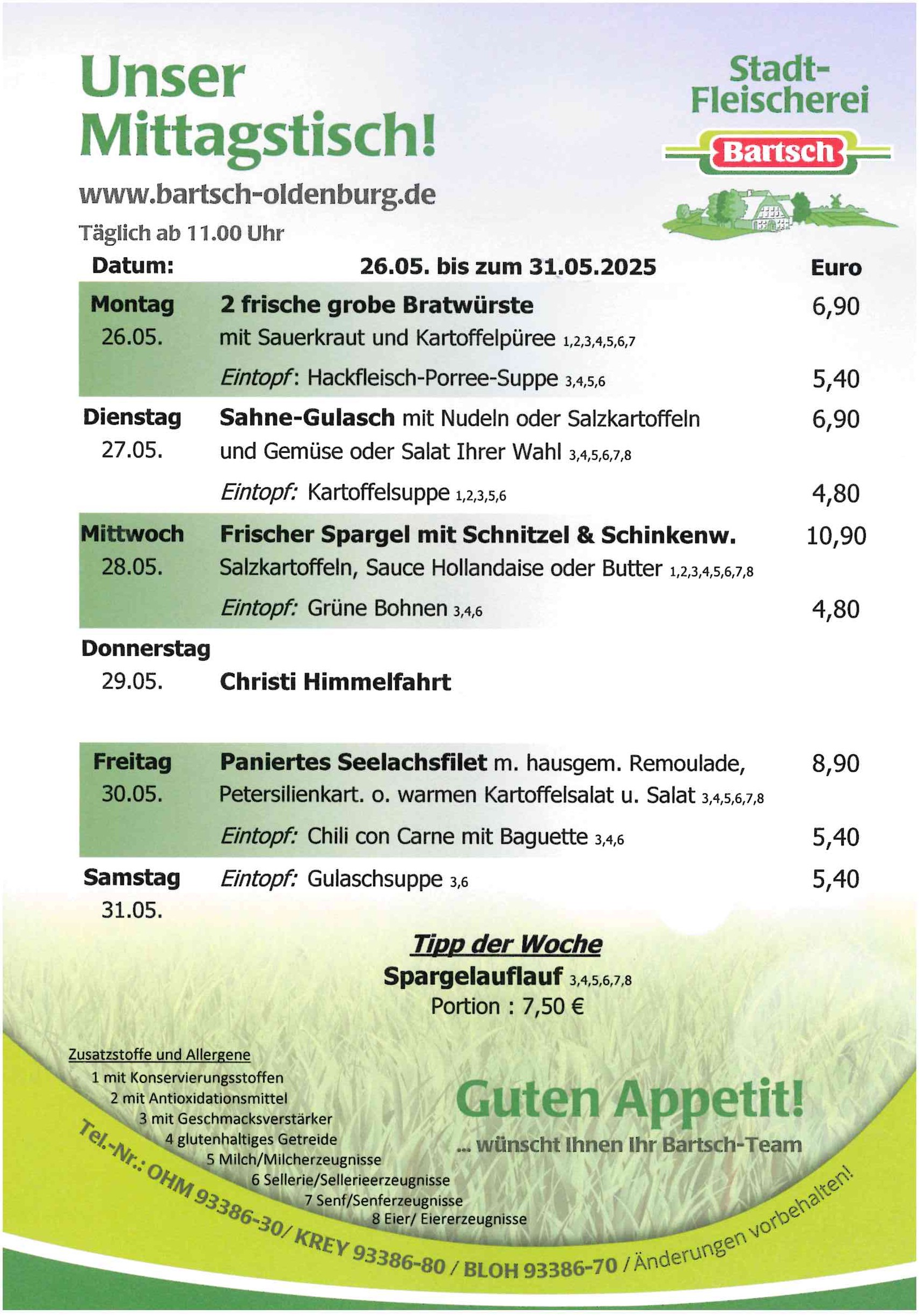 Speiseplan KW 22 2025