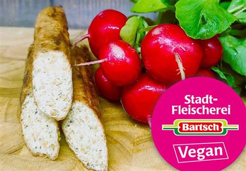 Vegane Rostbratwurst, 4 Stück à 80 Gramm