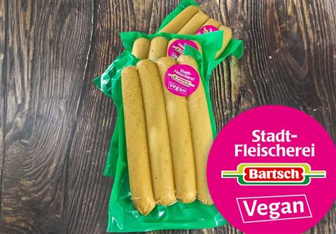 Vegane Currywurst, 4 Stück à 80 Gramm