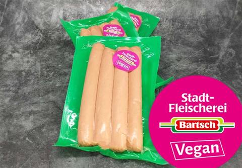 Vegane Wiener Würstchen, 4 Stück à 80 Gramm